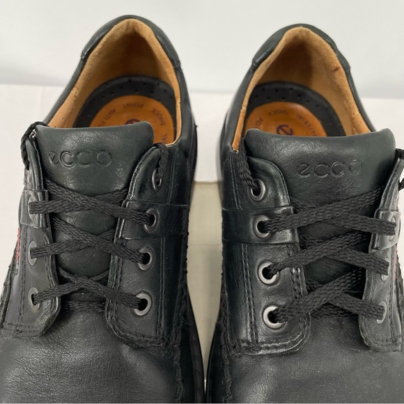 Ecco Fusion Moc Toe Tie Mens Leather Comfort Shoes Oxfords Black Size 9-9.5 (43) - Picture 5 of 13